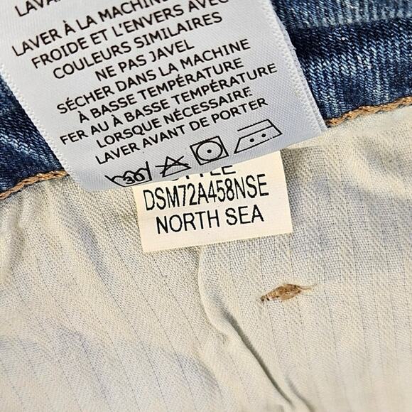 New Dear John Ivy Shorts Size 33 High Rise Distressed Denim Cutoff Short Raw Hem - Picture 11 of 13